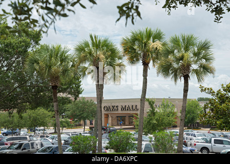 Oaks Mall is a large regional shopping area in Gainesville, Florida. Stock Photo
