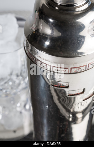 Vintage Cocktail Shaker Still Life Stock Photo