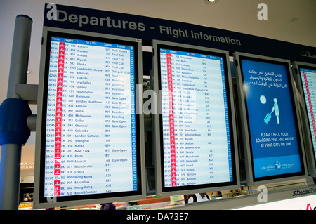 Dubai International Airport, Departure Hall, United Arab Emirates Stock Photo