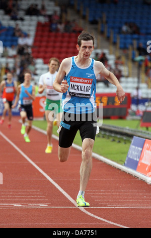 in the mens T36/37 800 metres at the Sainsbury’s IPC Athletics Grand Prix Final in Birmingham 2013. Stock Photo