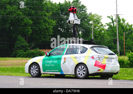 Google Maps Street View camera car Stock Photo