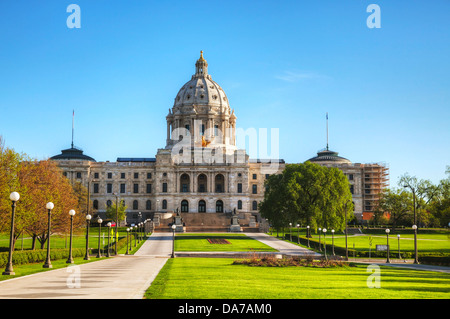 Minnesota capitol building in St. Paul, MN in the morning Stock Photo