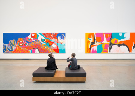 Modern art on display at Gallery of Modern Art or GoMA on Southbank in Brisbane Queensland Australia Stock Photo