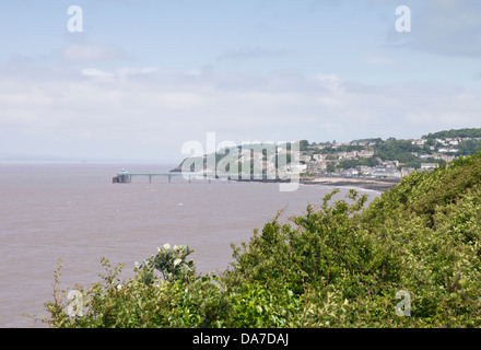 Clevedon Pier on the North Somerset coast England Stock Photo