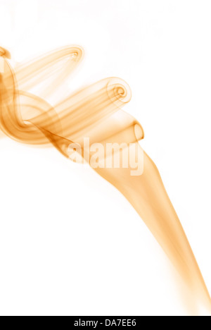 Colored sensitive abstract incense smoke Stock Photo