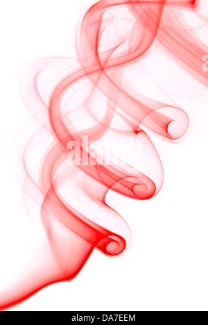 Colored sensitive abstract incense smoke Stock Photo