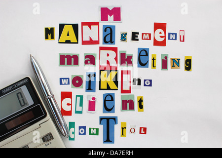 image of the main components of market and business Stock Photo