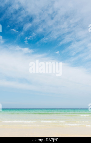 Porthmeor Beach on a bright sunny day in june. Stock Photo