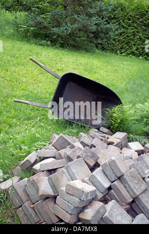 wheelbarrow Stock Photo