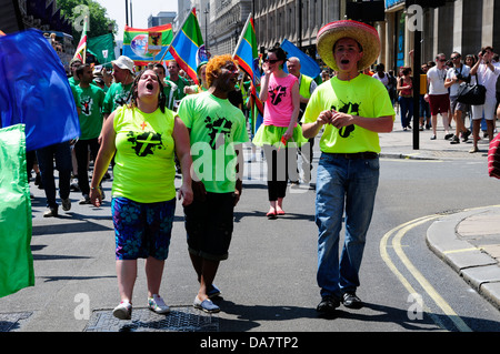 Jesus Army parade in London. Stock Photo