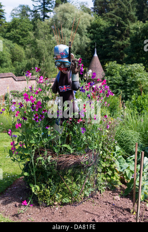 Bolham, Tiverton, Devon, UK. July 5th 2013.  The walled garden at Knightshayes Court was restored to its full glory in 2001. Stock Photo