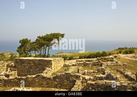 Archaeological site of Ancient Kamiros on the island of Rhodes, Greece. Stock Photo