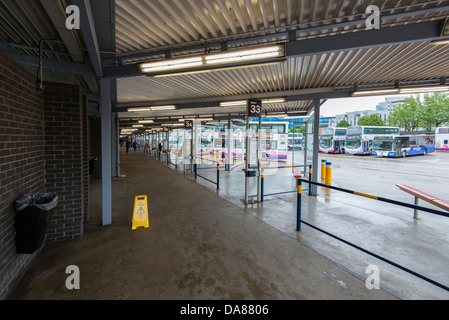 The bus station in Glagsow Stock Photo