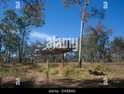 Site of DC3 crash in November 1943 which killed 14 Australian and 5 US servicemen Near Rolleston Central Queensland Australia Stock Photo