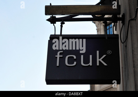 A shop sign for French Connection store, London, UK Stock Photo