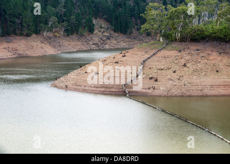 The Mt Bold reservoir South Australia's biggest water storage. Stock Photo