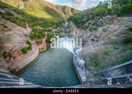 The Mt Bold reservoir, South Australia's biggest water storage. Stock Photo