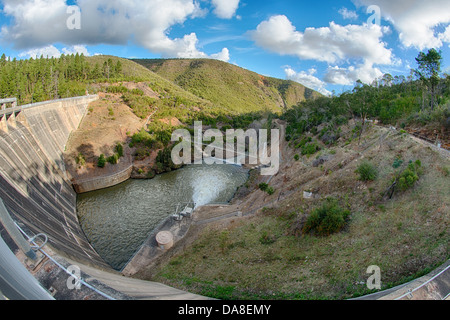 The Mt Bold reservoir, South Australia's biggest water storage. Stock Photo