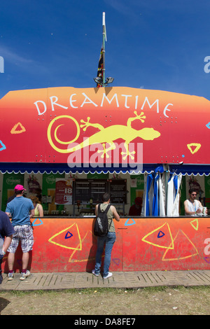 Dreamtime bar,Glastonbury festival 2013, Pilton, Somerset, England, United Kingdom. Stock Photo