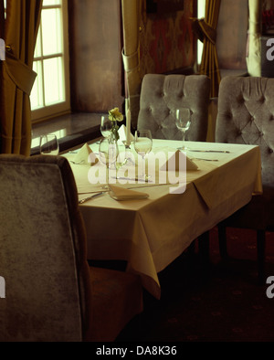 Picture presenting interior of luxury restaurant Stock Photo