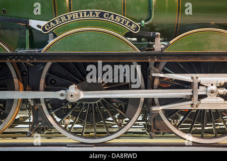 England, Wiltshire, Swindon, Great Western Railway Museum aka Steam, Caerphilly Castle Steam Locomotive Stock Photo