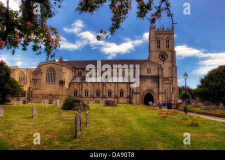 Christchurch Priory, Dorset, United Kingdom Stock Photo