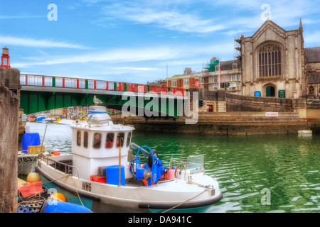 Town Bridge, Weymouth, Dorset, United Kingdom Stock Photo