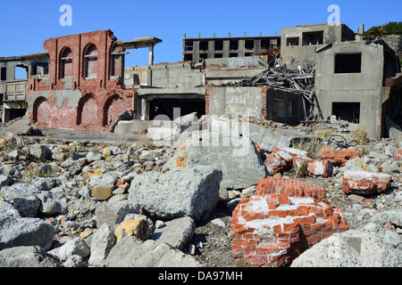 Unesco, Abandoned, Archaeological Site, Archaeology, Archeology, Architecture, Asia, Battleship Island, Coal Mining, Day, Daytim Stock Photo