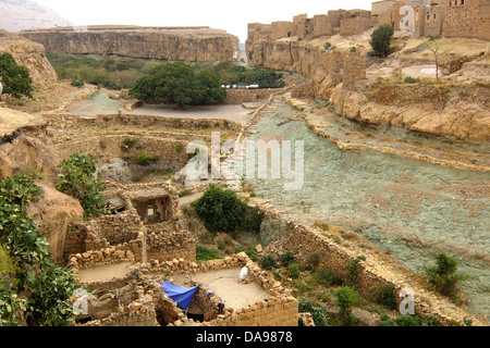 Republic of Yemen, Sana'a, Near East. One of the oldest continuously inhabited cities and one of the ighest capital cities. Stock Photo