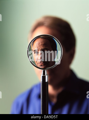 magnifying glass Stock Photo