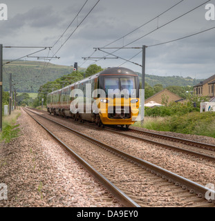 A Siemens Class 333 passing Steeton destination Skipton Stock Photo