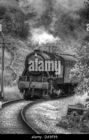 90733, now restored and preserved on the Keighley & Worth Valley Railway is the only W.D Austerity 2-8-0 in existence. Stock Photo
