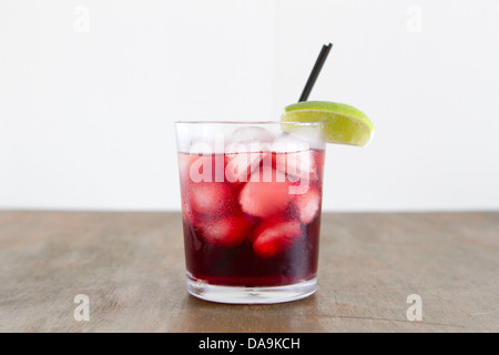 A cocktail made with vodka and pomegranate juice. Stock Photo