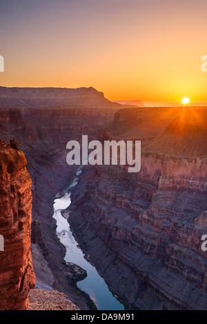 Sunrise at Grand Canyon N.P North Rim with the view from Toroweap, Arizona, USA