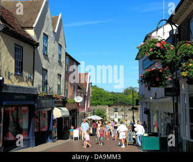 Bury St. Edmunds, Abbeygate Street, town centre, center, street scene, Suffolk, England UK Stock Photo