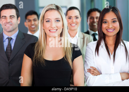 portrait of confident group business people Stock Photo