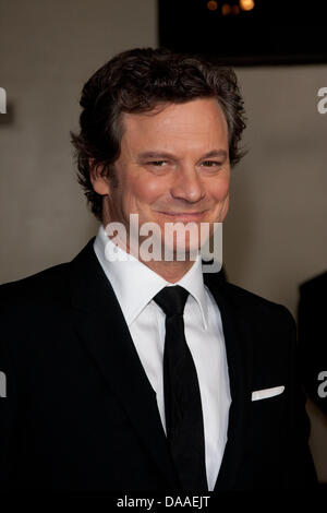 Actor Colin Firth arrives at the 63rd Annual DGA Awards presented by the Directors Guild of America at the Grand Ballroom of Hollywood & Highland in Los Angeles, USA, 29 January 2011. Photo: Hubert Boesl Stock Photo