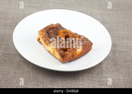 Sticky cinnamon bun Stock Photo