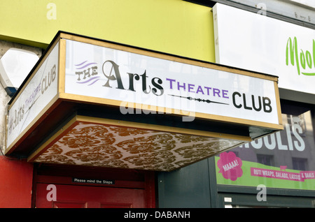 Arts Theatre Club in Frith Street, Soho, London, UK. Stock Photo