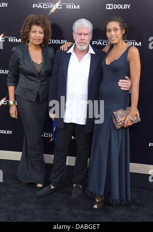 Hollywood, California, USA. 09th July, 2013. Ron Pearlman arrives at the Los Angeles film premiere for 'Pacific Rim' at the Dolby Theatre, Hollywood, California, USA. Credit:  Sydney Alford/Alamy Live News Stock Photo