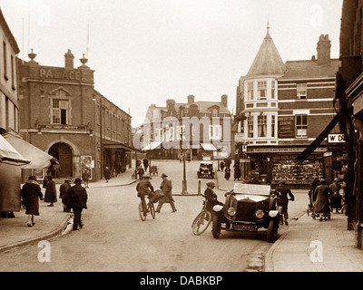 Wellingborough Market Street probably 1920s Stock Photo