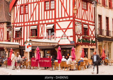 Place Francois Rude in the city of Dijon, Burgundy, France, Europe Stock Photo