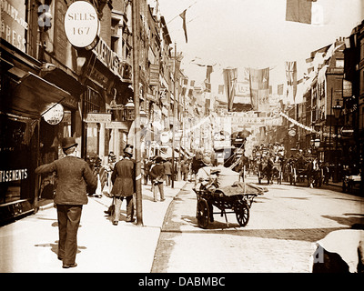 Fleet Street London Victorian period Stock Photo