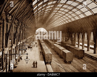 London King's Cross Railway Station Victorian period Stock Photo