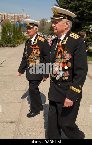 veterans of the World War II with medals Stock Photo