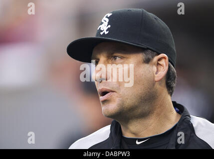 Detroit, Michigan, USA. 9th July, 2013. July 09, 2013: Chicago White Sox manager Robin Ventura (23) during MLB game action between the Chicago White Sox and the Detroit Tigers at Comerica Park in Detroit, Michigan. The White Sox defeated the Tigers 11-4. Credit:  csm/Alamy Live News Stock Photo