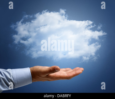 Cloud computing or dreams and aspirations concept Stock Photo