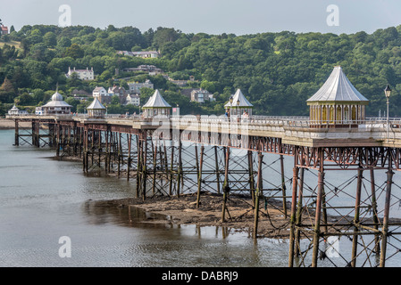 The Victorian pier at Bangor in Gwynedd North Wales on the Menai strait. Stock Photo