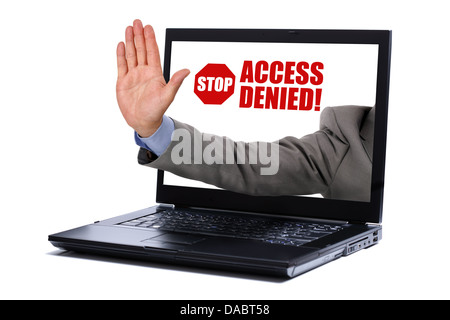 Internet censorship Stock Photo