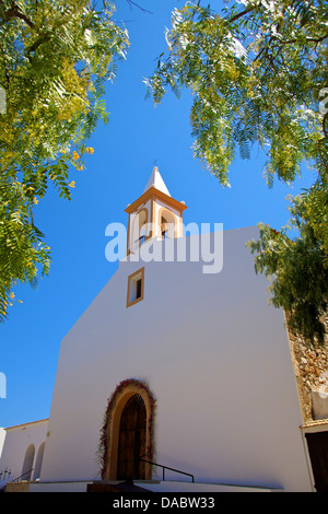 Church, Sant Joan De Labritja,  Ibiza, Spain, Europe Stock Photo